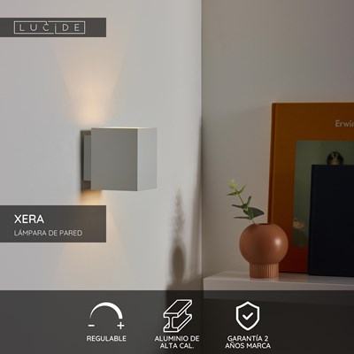 Lucide XERA - Lámpara de pared - 1xG9 - Blanco